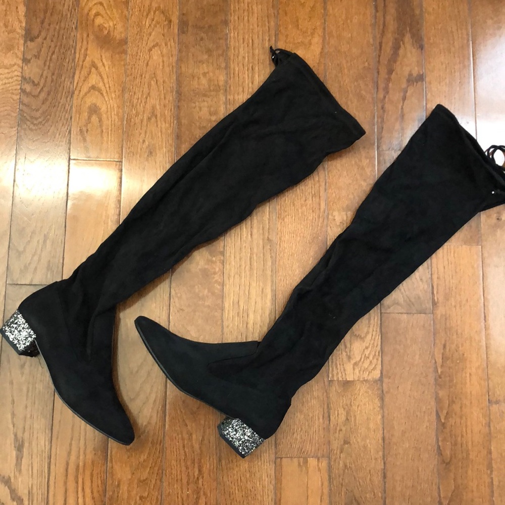 Catherine Malandrino black over the knee boots